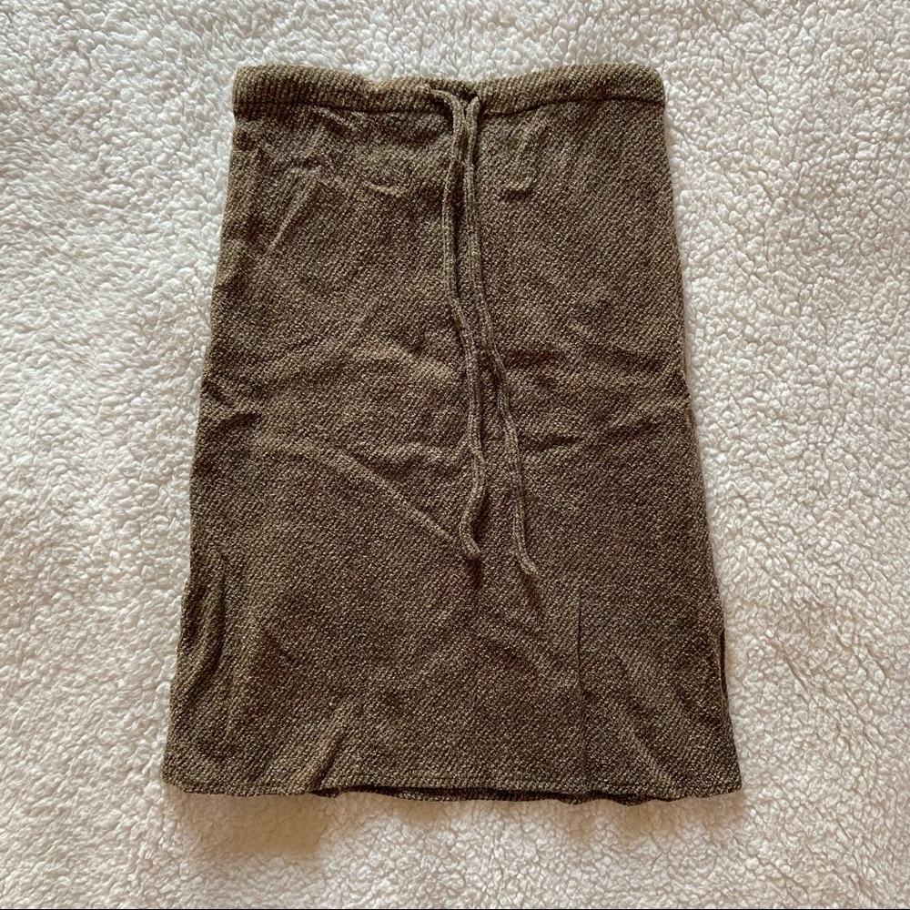 vintage brown midi/knee length skirt